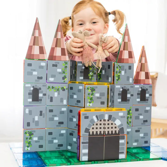 Learn & Grow Toys | Magnetic Tile Topper - Castle