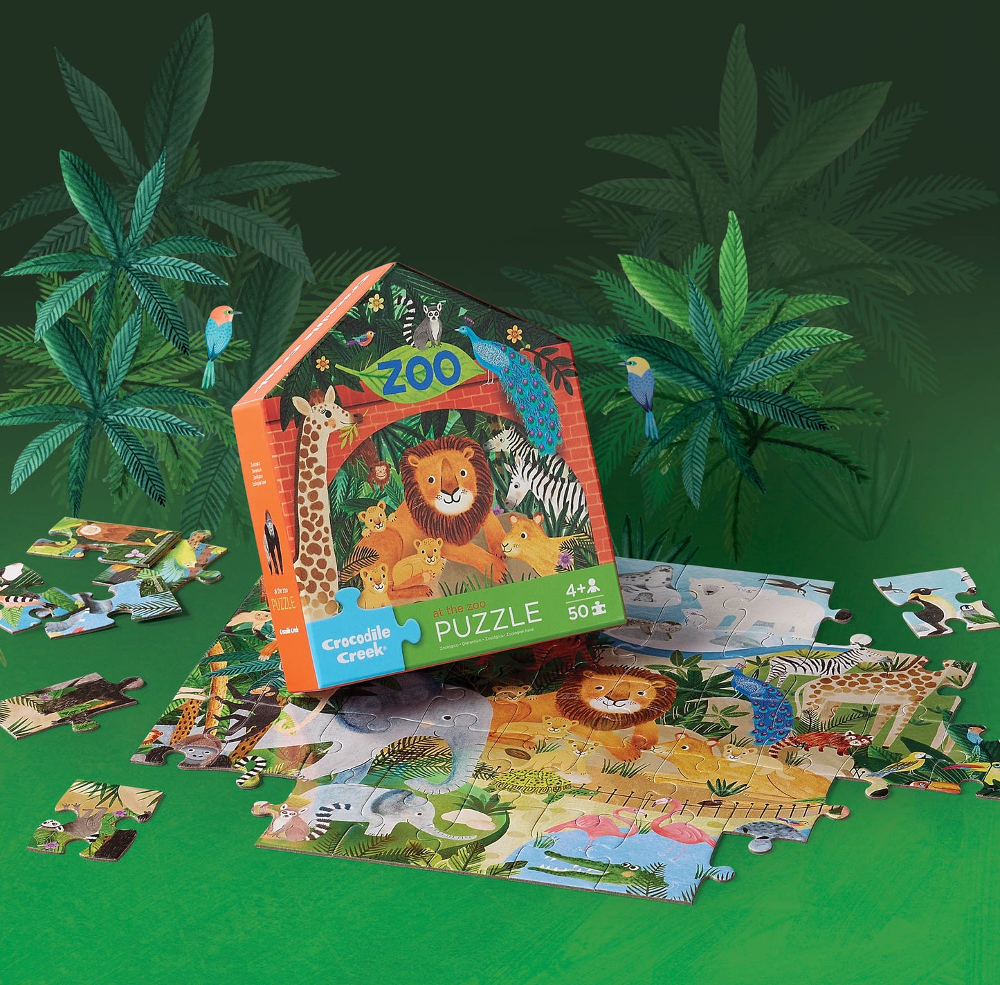 Crocodile Creek | 50pc Flat House Puzzle (various)
