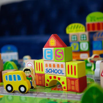 Fat Brain Toys | My Town Block Set