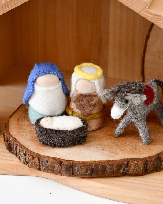 Tara Treasures | Felt Nativity Peg Dolls Set
