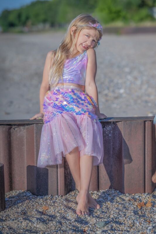 Great Pretenders | Bling Bling Mermaid Skirt & Hair Clip Set