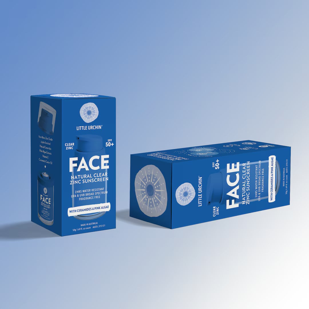 Little Urchin | NATURAL FACE CLEAR ZINC SUNSCREEN SPF 50+, 50G