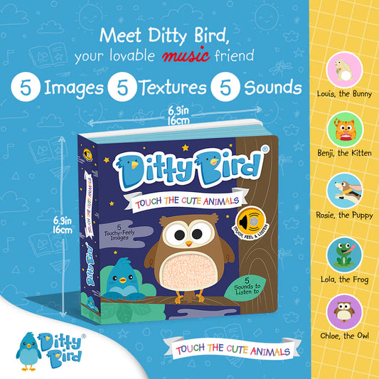 Ditty Bird | Sound Book - Touch The Cute Animals