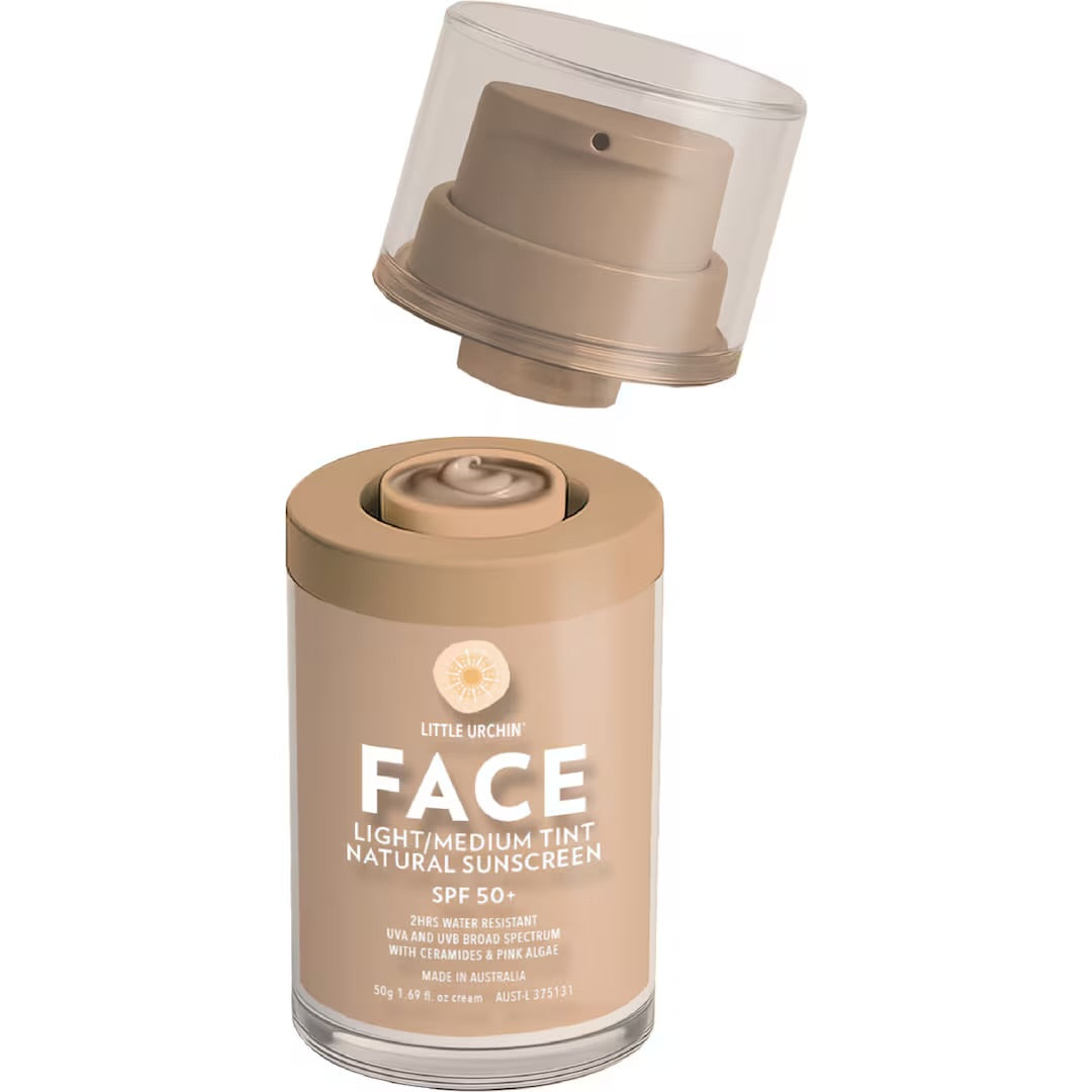 Little Urchin | NATURAL FACE LIGHT-MEDIUM TINT SPF 50+, 50G