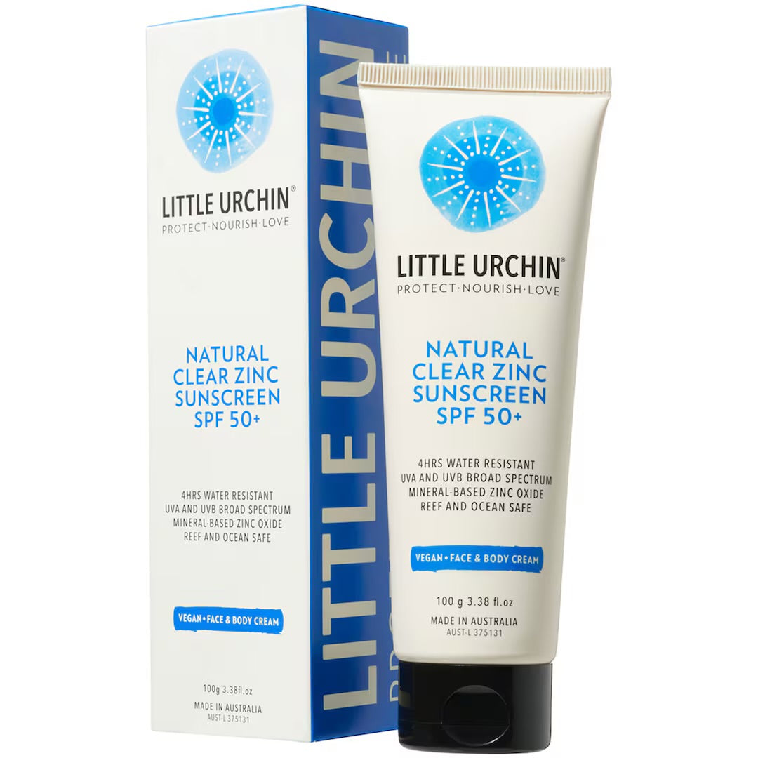 Little Urchin | NATURAL CLEAR ZINC SUNSCREEN SPF 50+, 100G