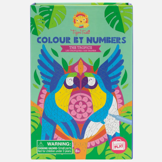 Tiger Tribe | Colouring Set - Colour By Numbers (various)