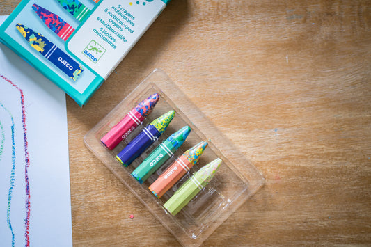 Djeco | Multicoloured Flower Crayons