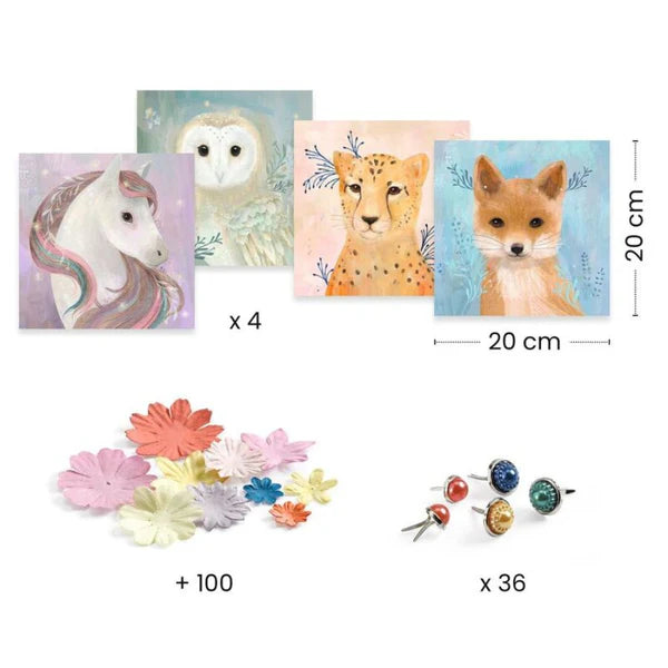 Djeco | 3D Pictures - Floral Wreaths