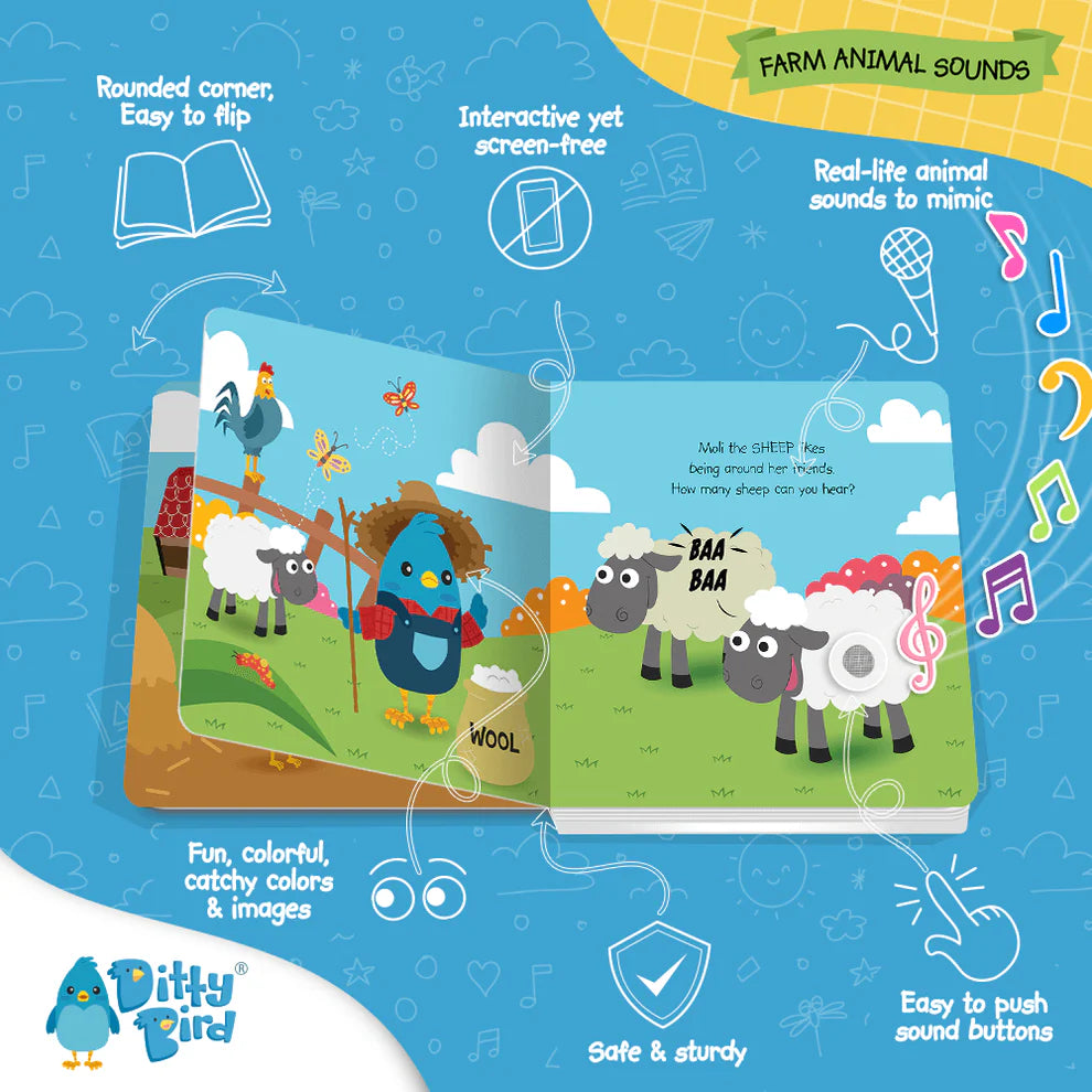 Ditty Bird | Sound Book - Farm Animal Sounds