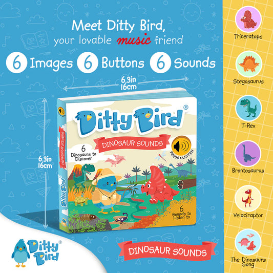 Ditty Bird | Sound Book - Dinosaur Sounds