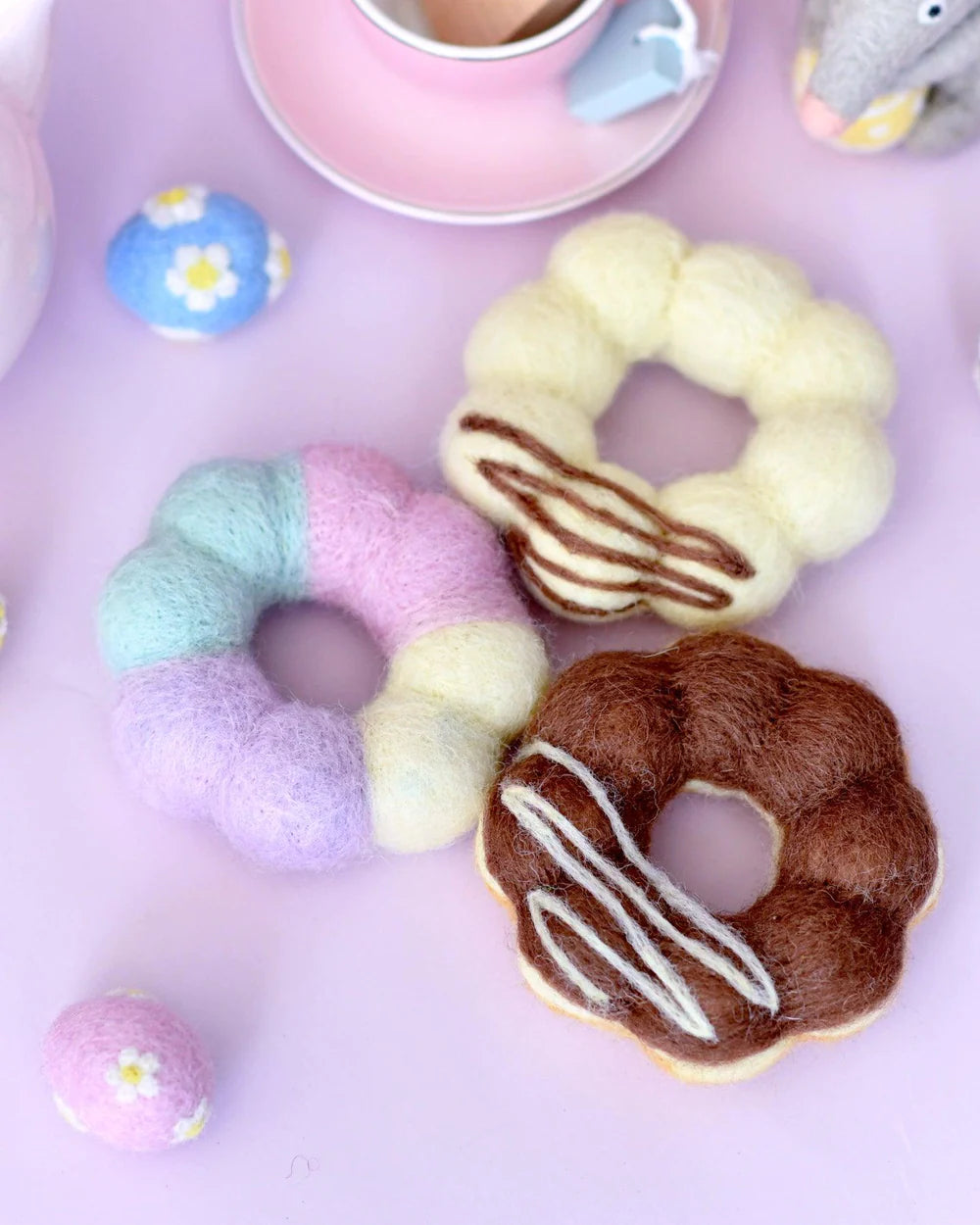 Tara Treasures | Felt Pon De Ring Mochi Donuts (3 pack)