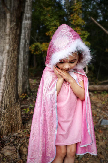 Great Pretenders | Pink Glitter Princess Cape (size 4-6)
