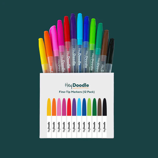 Hey Doodle | Markers - 12 pack (various)