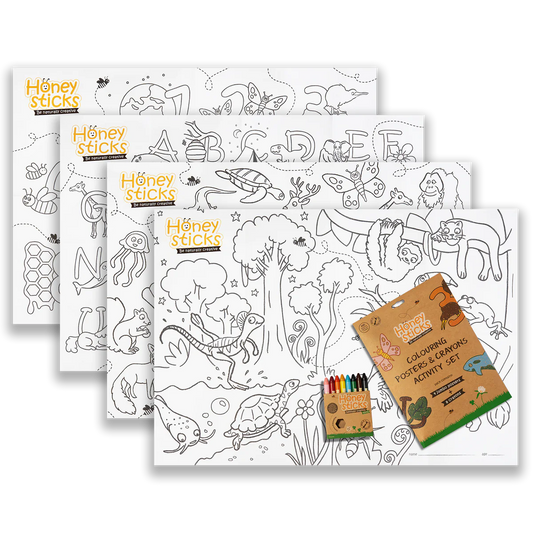 Honeysticks | Activity Set - Jumbo Posters & Crayons