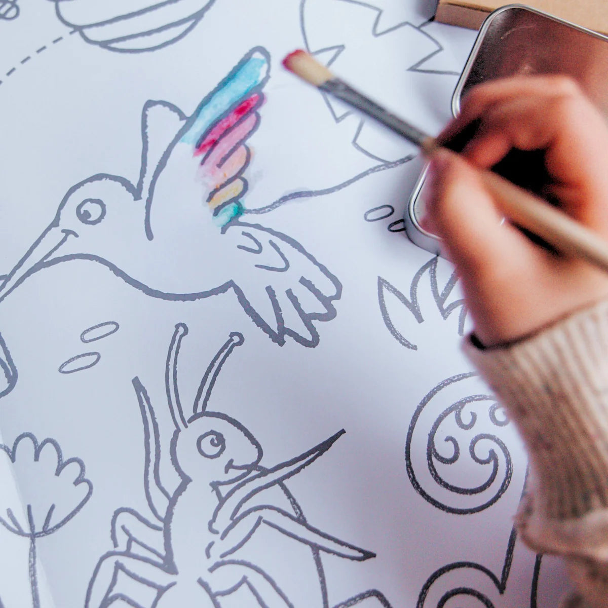 Honeysticks | Activity Set - Jumbo Posters & Watercolour Paints