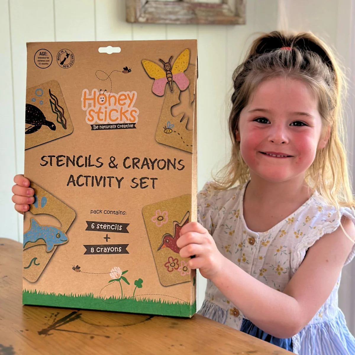 Honeysticks | Activity Set - Jumbo Stencils & Crayons