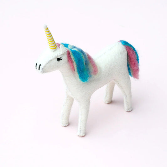 Tara Treasures | Felt Coloured Unicorn Toy