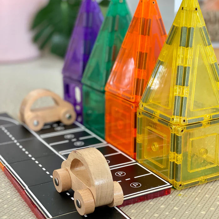 Learn & Grow Toys | Magnetic Tile Topper - Roads