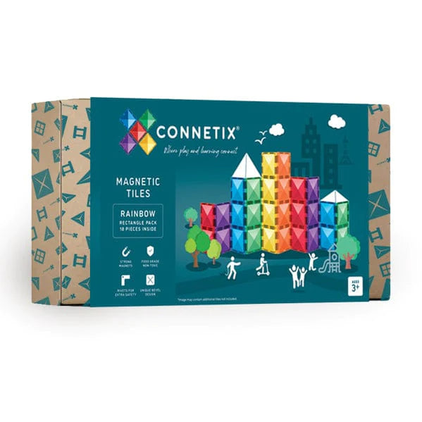 Connetix | RAINBOW Rectangle Pack (18pc)