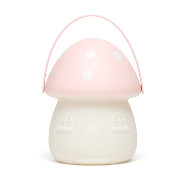 Little Belle Nightlights | Fairy House Carry Lantern - Pink & White