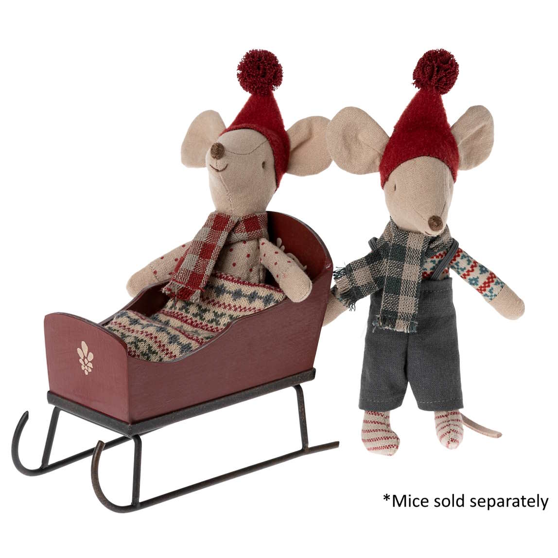 Maileg | Sleigh for Mouse - Red