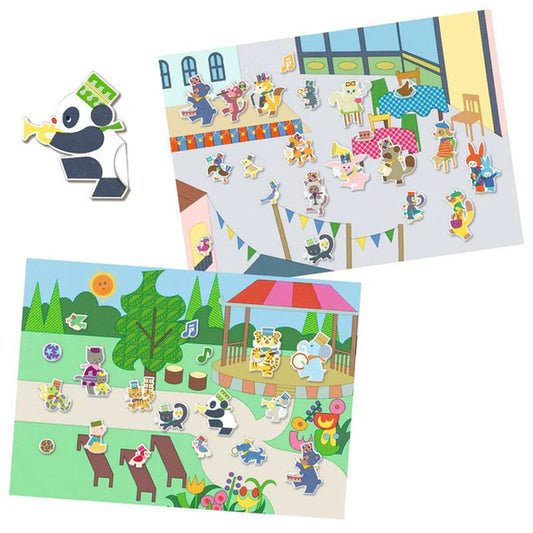 Djeco | 30 pc Reusable Puffy Stickers (various)