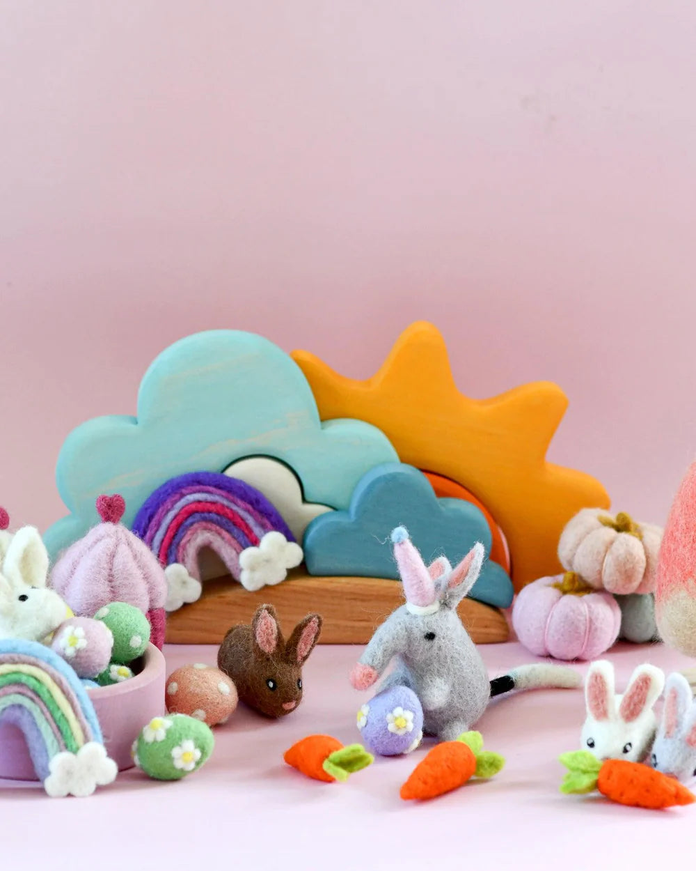 Tara Treasures | Felt Pastel Eggs (6 pack)