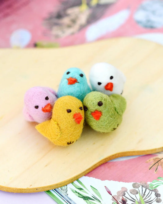 Tara Treasures | Felt Chicks (5 pack)