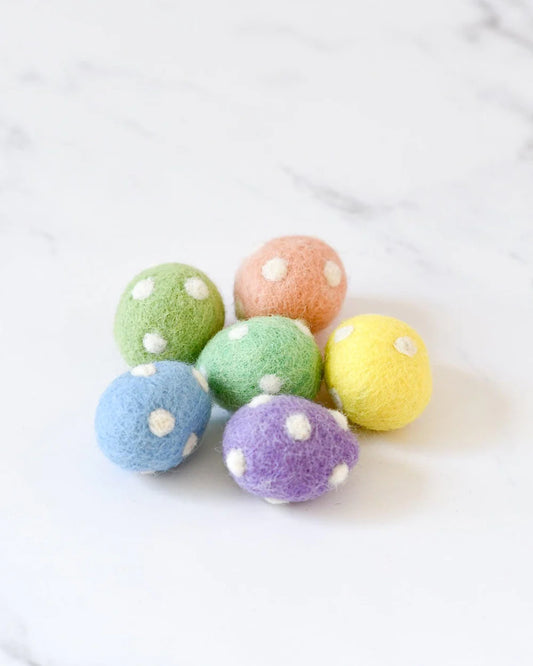 Tara Treasures | Felt Pastel Eggs (6 pack)
