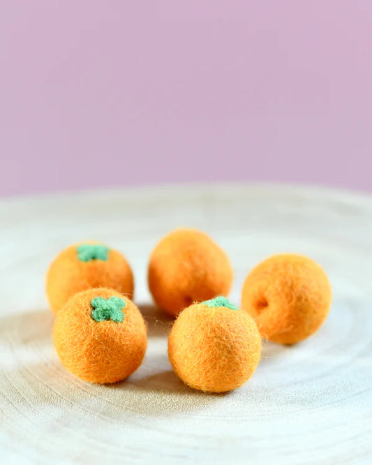 Tara Treasures | Felt Oranges 5pc