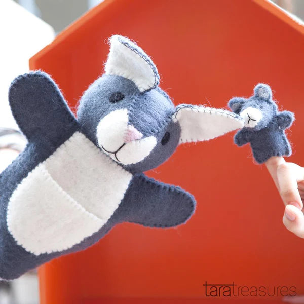 Tara Treasures | Hand Puppet - Kangaroo with Joey