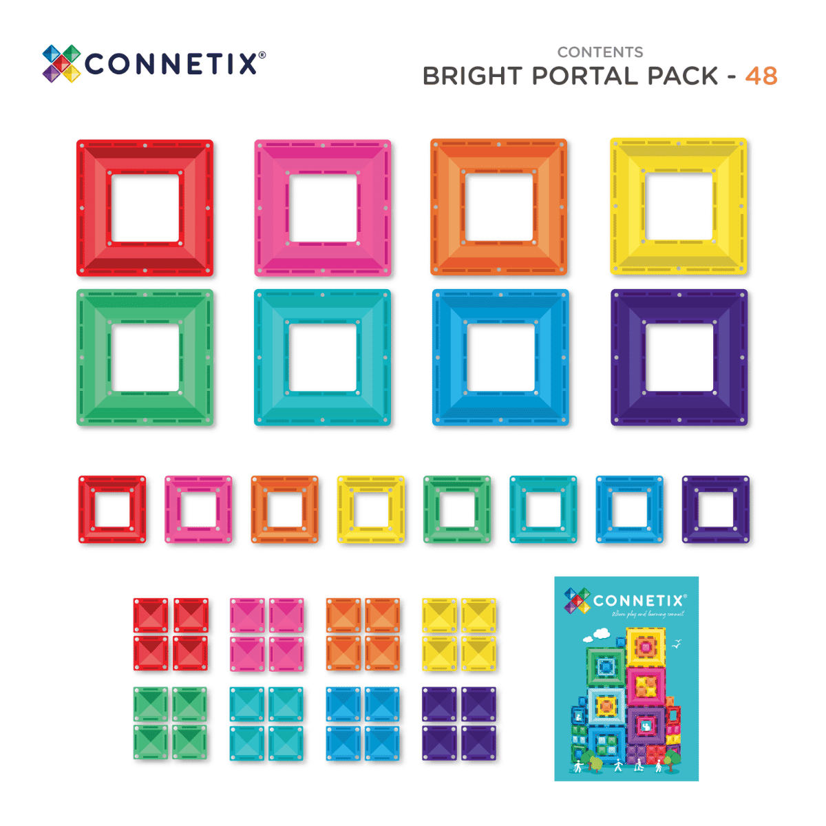 Connetix | Bright Portal Pack (48pc) PRE ORDER