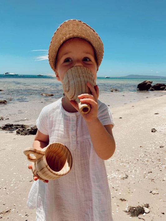 Explore Nook | Wooden Funnel & Cup Set