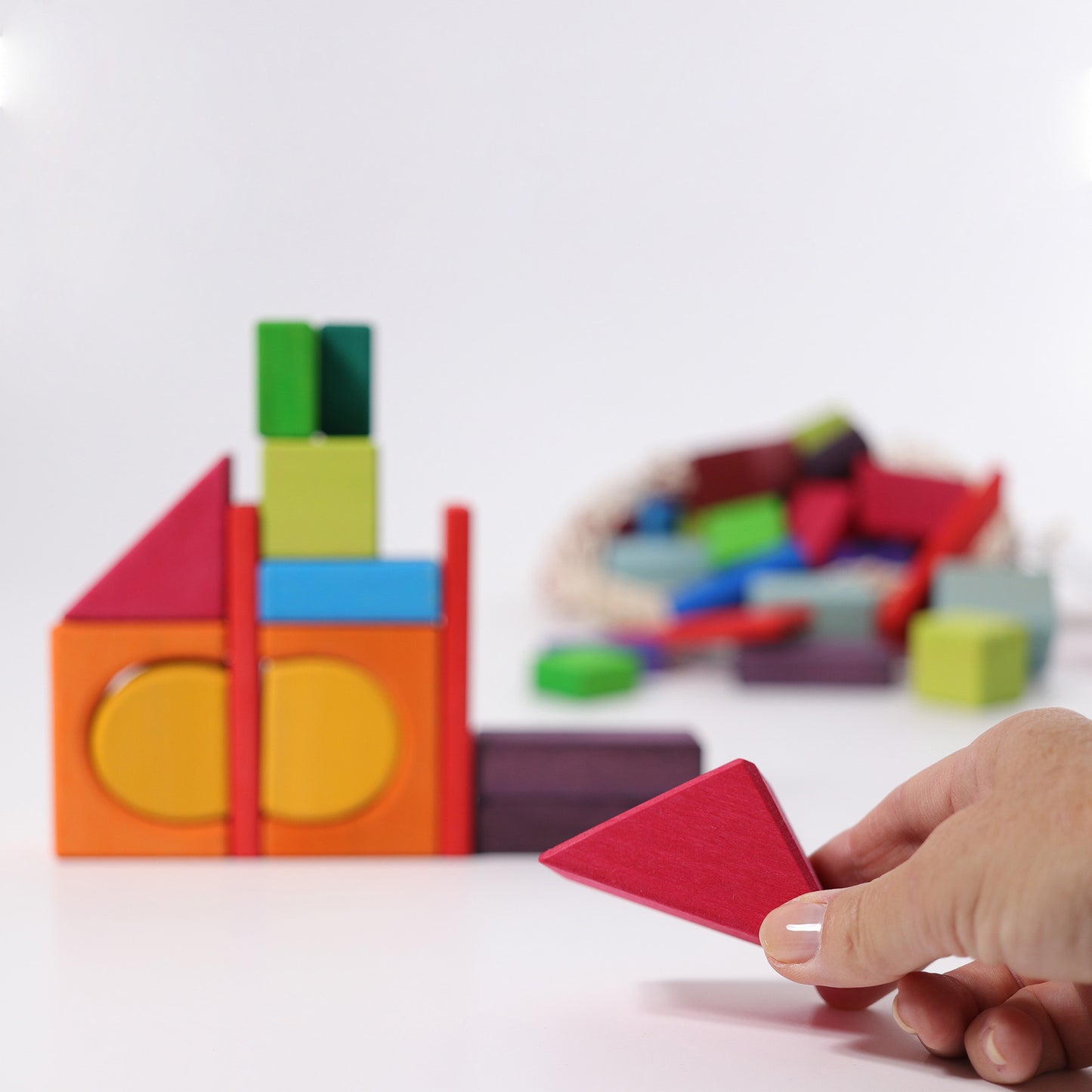 GRIMMS | Geometric Coloured Blocks - 60pc