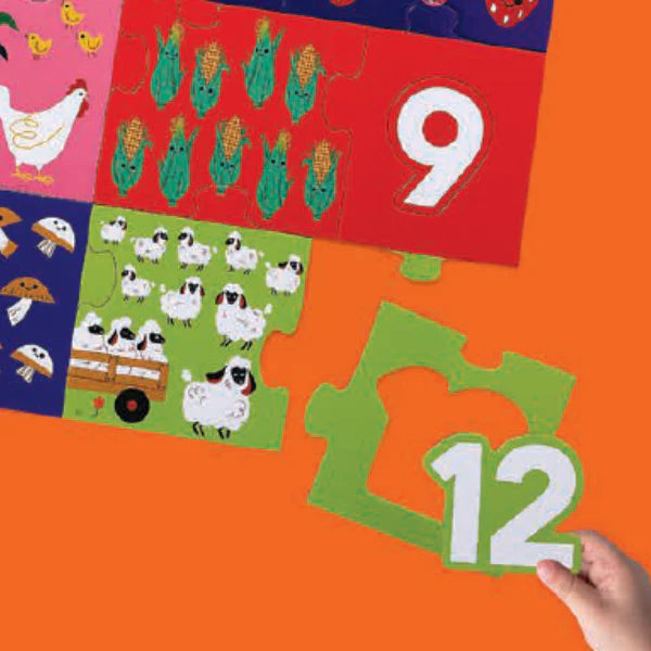 Crocodile Creek | Let's Learn Puzzle 36 pc - Barnyard