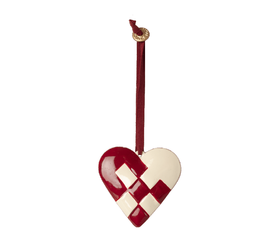 Maileg | Metal Ornament - Braided Heart (various)