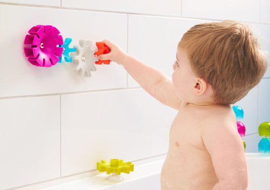 Boon | Cogs Building Bath Toy Set (Purple/Blue)