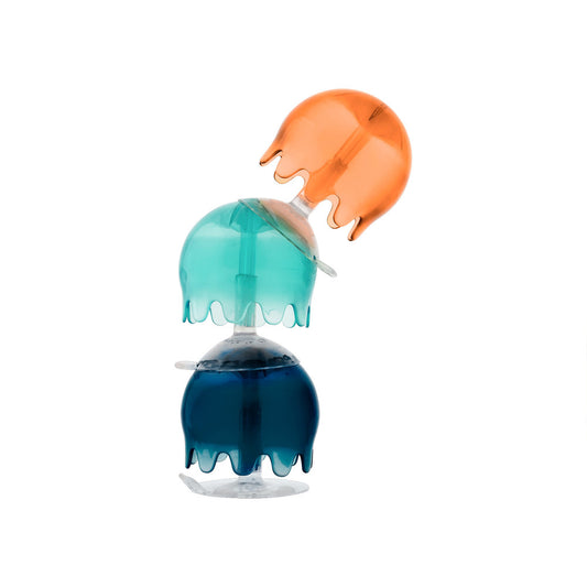 Boon | Jellies Suction Cup Bath Toy Set (Navy/Orange)