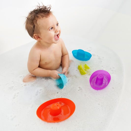 Boon | Fleet Stacking Boats 5Pc (Orange)