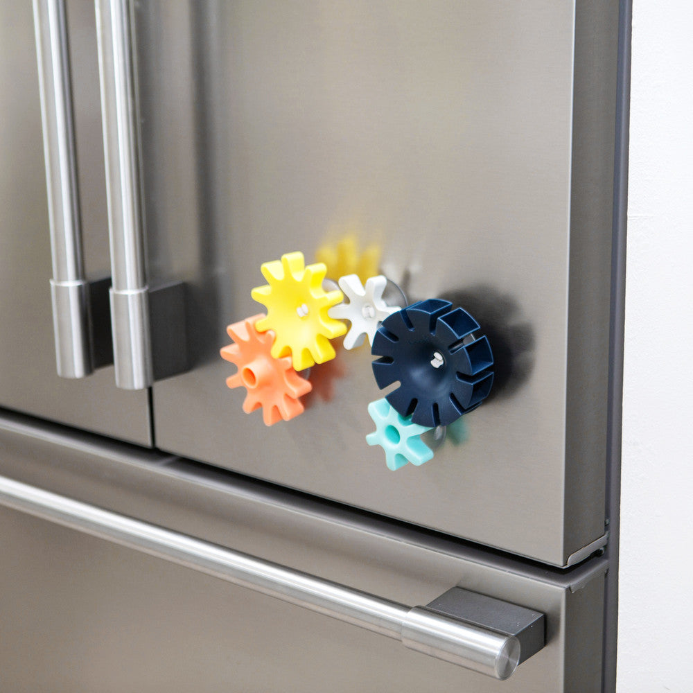 Boon | Cogs Building Bath Toy Set (Navy/Yellow)