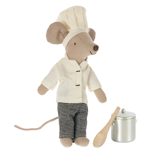 Maileg | Chef Mouse with Pot and Spoon