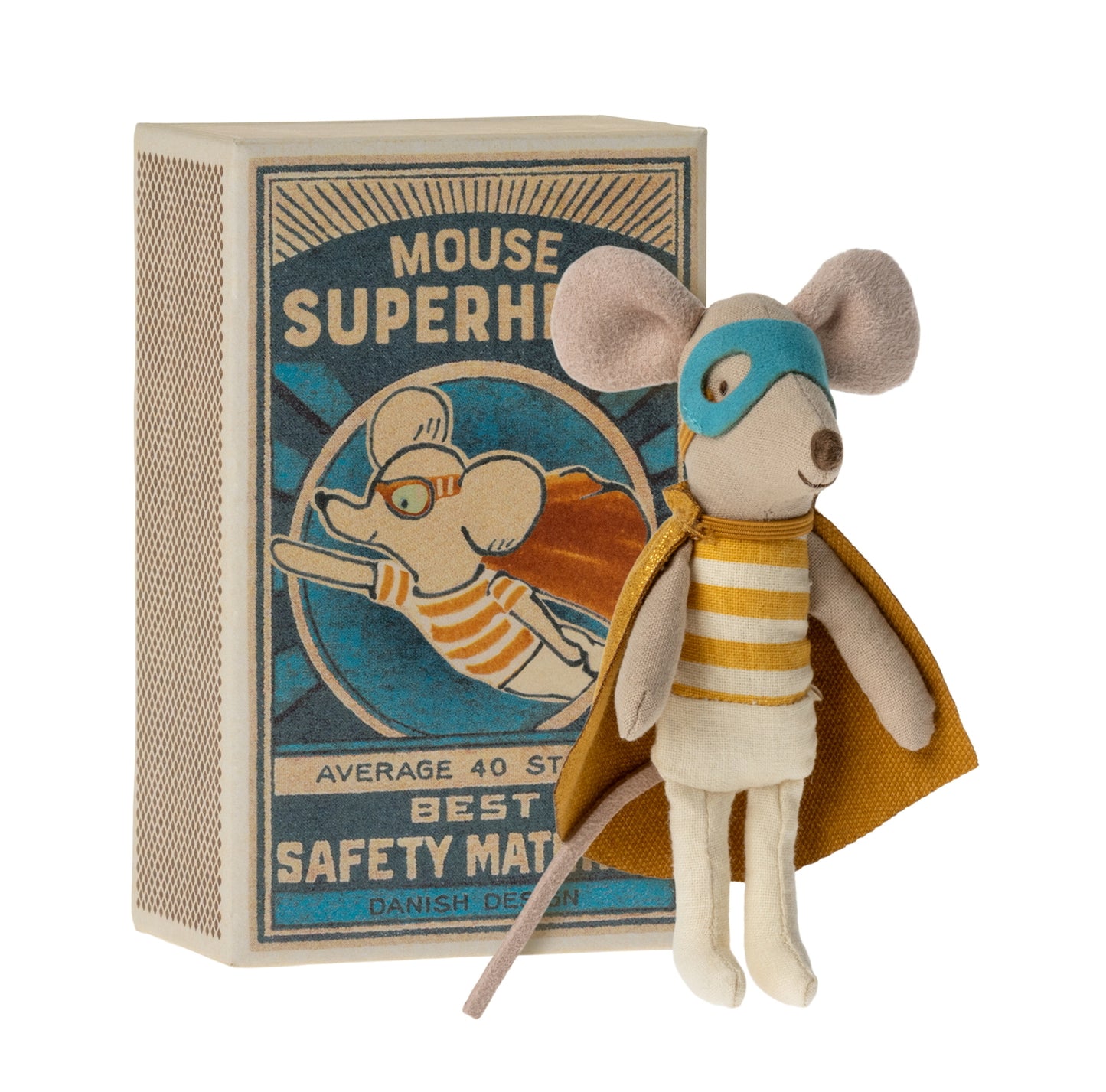 Maileg | Super Hero Mouse in Matchbox