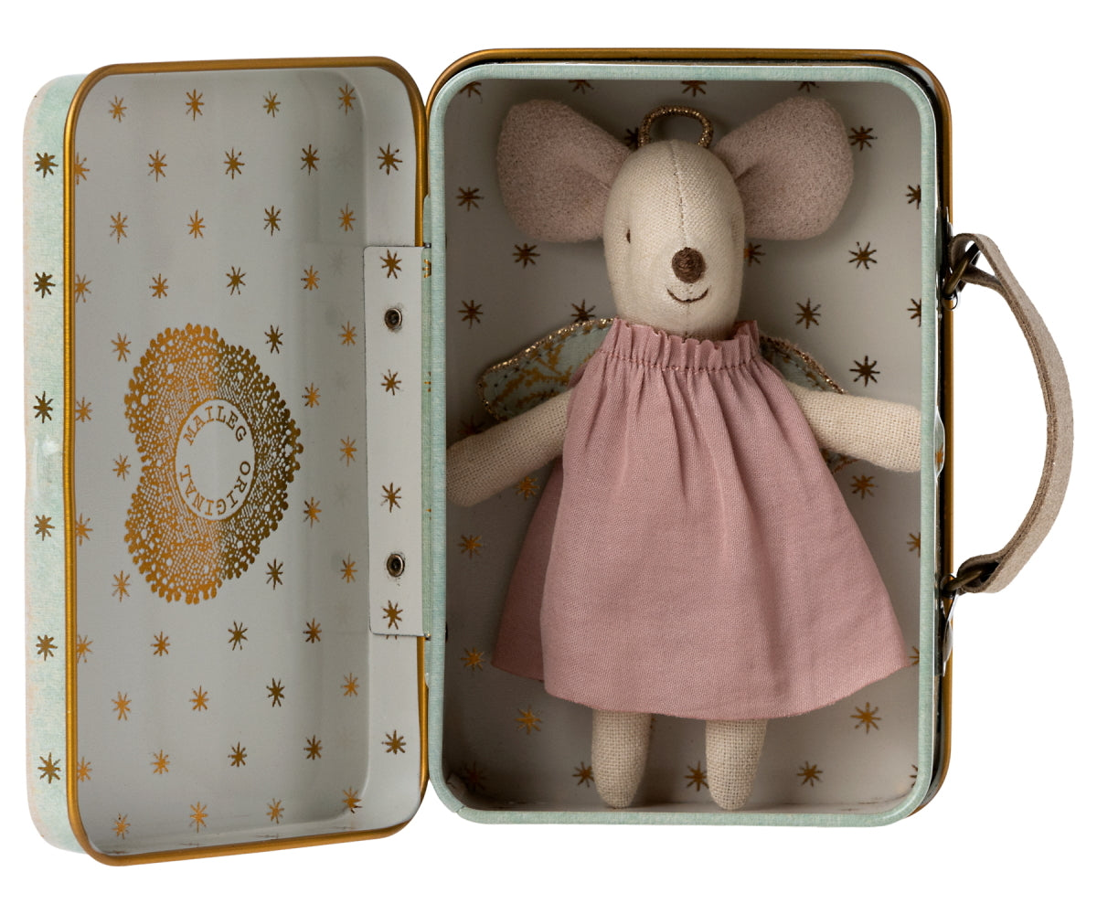 Maileg | Angel Mouse in a Suitcase