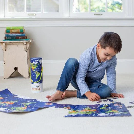 Crocodile Creek | Puzzle + Poster 200 pc - World Animals