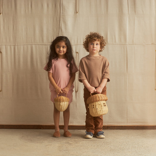 Olli Ella | Rattan Mushroom Basket (various)