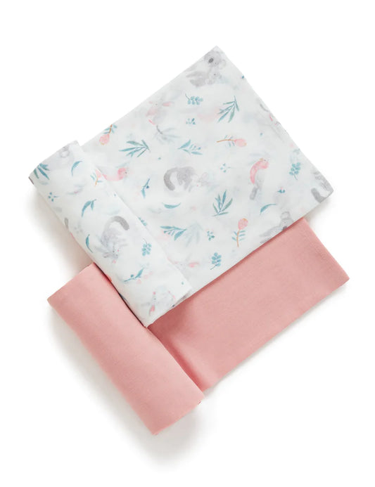 Purebaby | Muslin Wrap Hamper - Blossom Friends