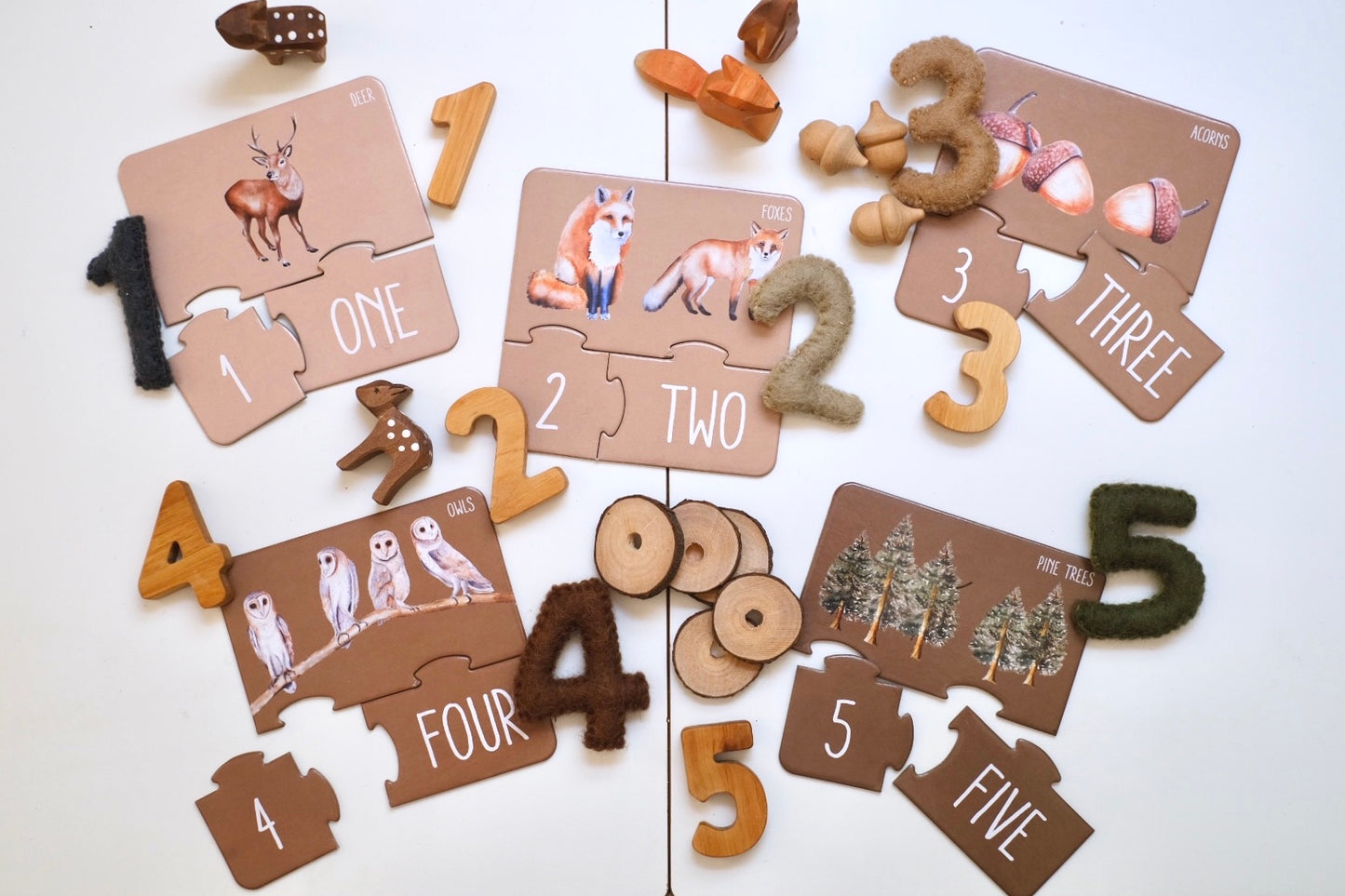 Modern Monty | Woodland Counting Puzzle