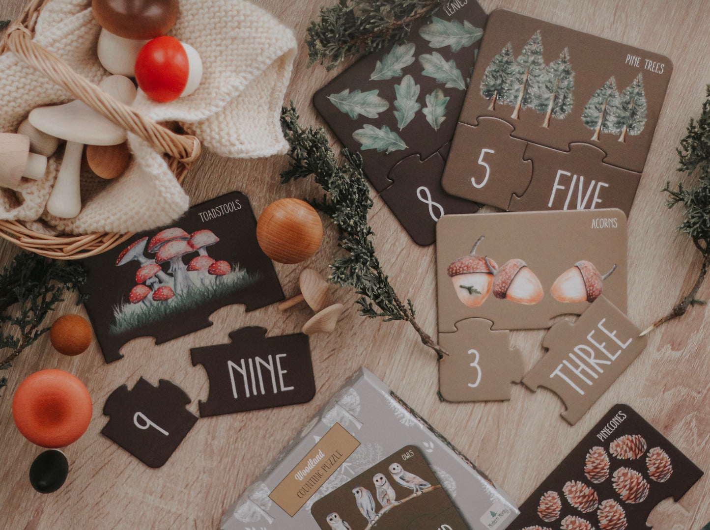 Modern Monty | Woodland Counting Puzzle