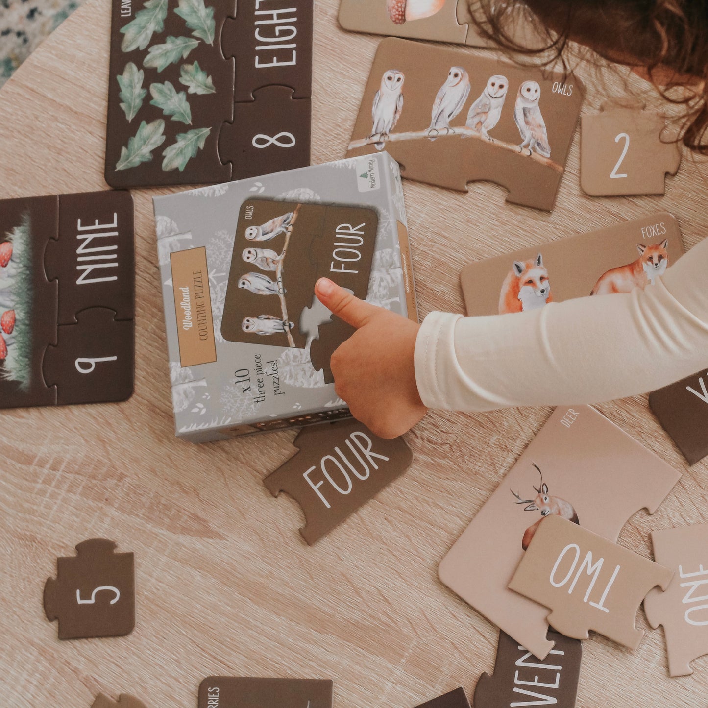 Modern Monty | Woodland Counting Puzzle