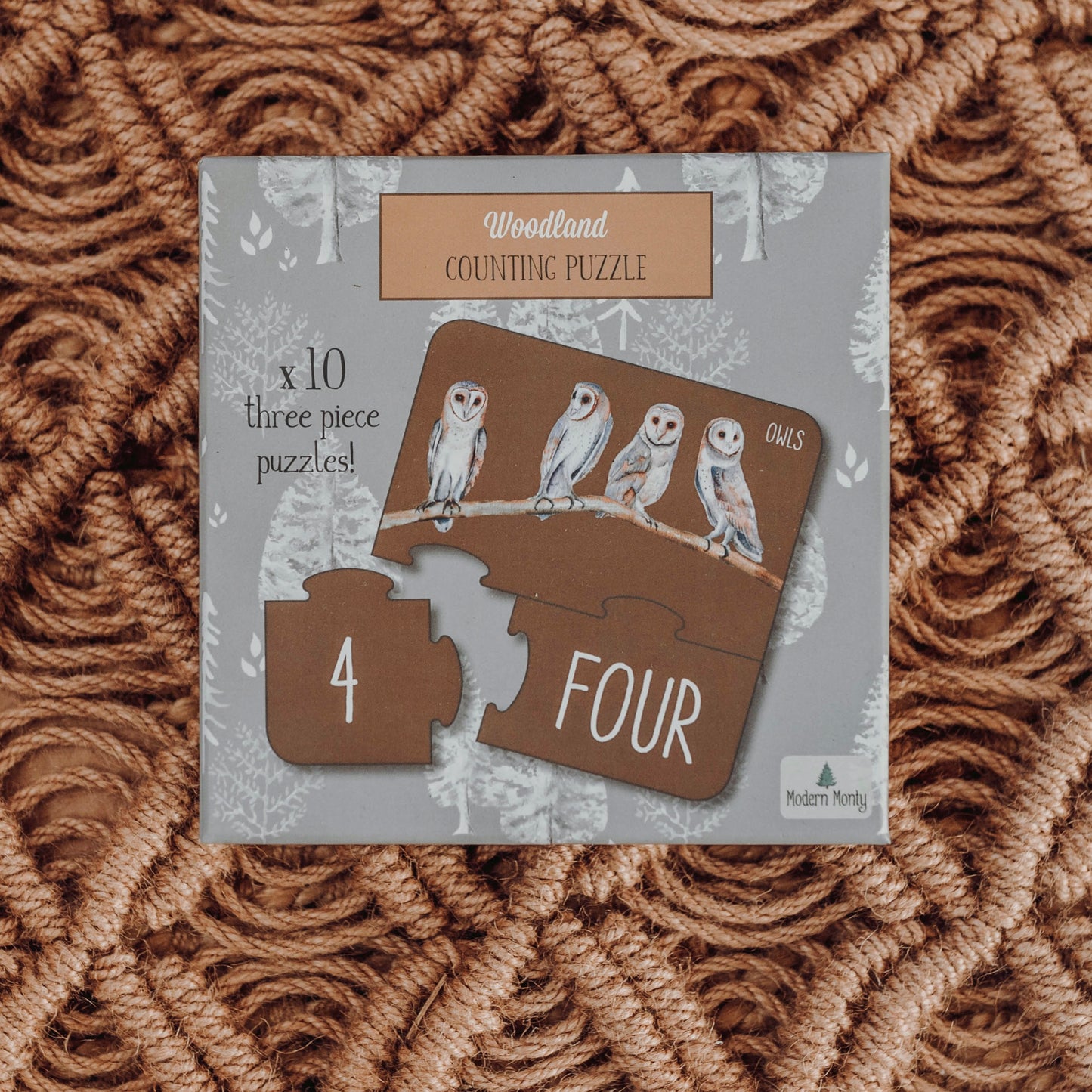 Modern Monty | Woodland Counting Puzzle